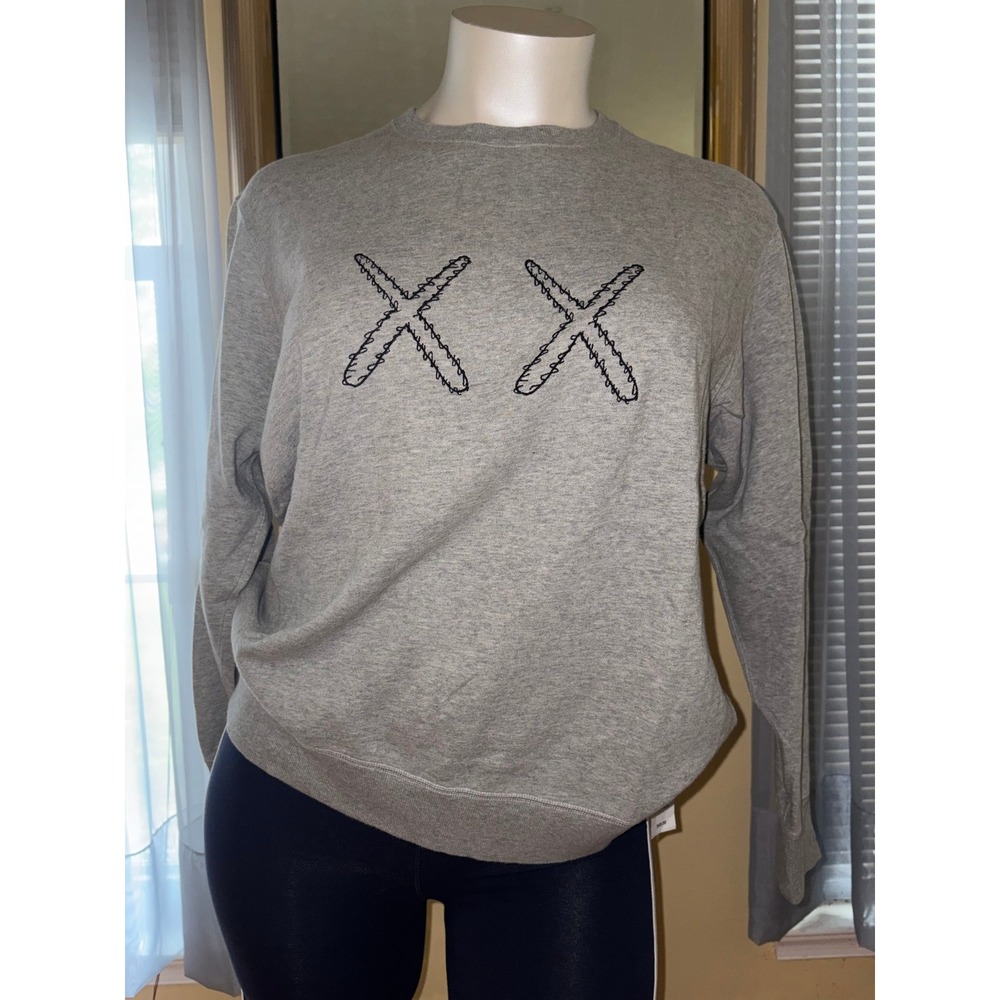 Uniqlo UT Kaws Sesame Street Crewneck Sweatshirt Grey XL Graphic XX Logo